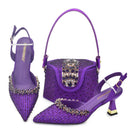 Shoes And Bag Sets For Evening Party With Stones gold Italian Handbags Match Bags
