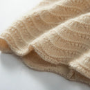 Cashmere Hat for Women Casual Knitted Jacquard Beanies Solid Soft Keep Warm Female Cap