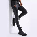 Men Leather Pants Motorcycle Genuine Pants Knight Pants