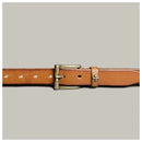 Genuine leather retro copper buckle casual belt handmade pure jeans belt