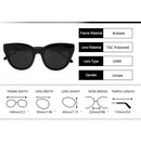 Polarized Sunglasses Oval Shades Novelty Sun Glasses For UV400 Street Style