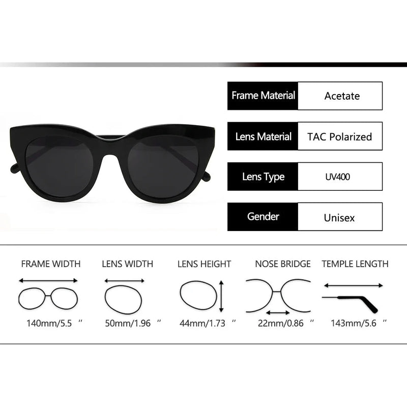 Polarized Sunglasses Oval Shades Novelty Sun Glasses For UV400 Street Style
