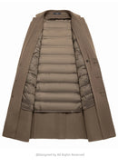 Autumn and Winter Wool Coat Men Outdoor Casual Wool Detachable Down Jacket