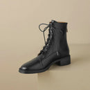 Women Ankle Boots Genuine Leather Zipper Shoes Woman Winter Casual Motorcycle Boots