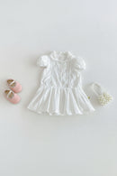 Kids Girls Summer Dress | Preppy Style Princess Dress for Children