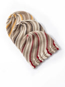 Premium Cashmere Colored Stripes Beanies Women Knitted Hat Soft Warm Winter Cable Skull Watch Cap Hair Bonnet Men