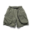 Retro Men Loose Straight Leg Clean Large Casual Five-Quarter Length Pants