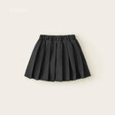 Spring Summer Children Skirts Girls Embroidery Pleated Skirt Casual Bottoms Toddler Wear For Kids Clothing