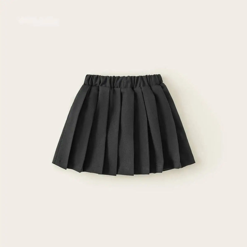 Spring Summer Children Skirts Girls Embroidery Pleated Skirt Casual Bottoms Toddler Wear For Kids Clothing