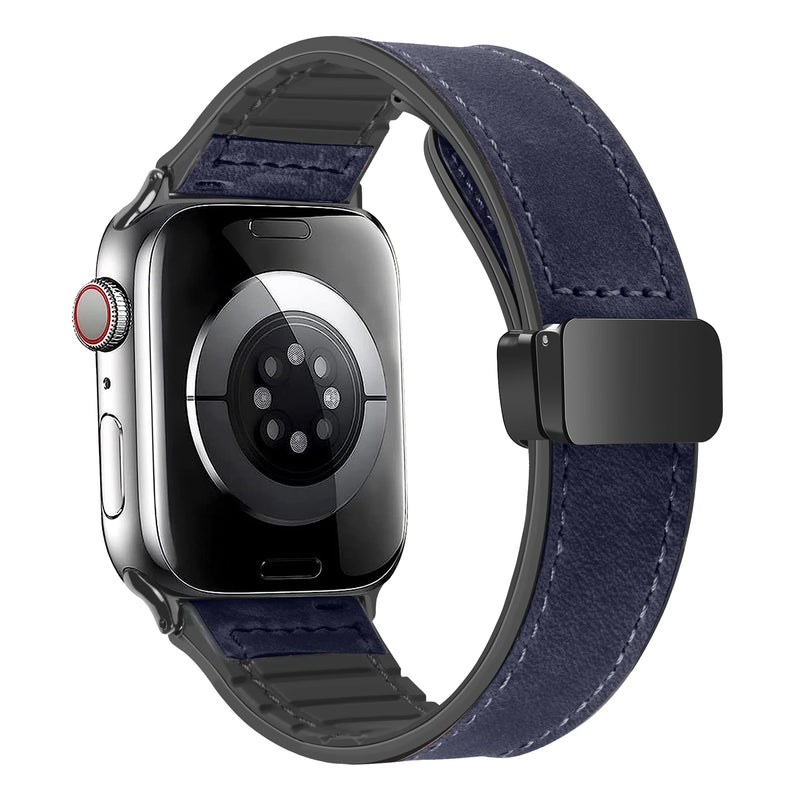 Leather Strap for Apple Watch 10 Ultra 9 Band 46mm 49mm 42mm 44mm 45mm 40/41mm Bracelet men Silicone iWatch