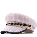 Sun Hat Casual Caps Woman Beret Flat Hats Women's Leather Hat