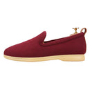 Autumn And Winter Premium Angora Red Wool Walk Loafers Handcrafted In Slip-On Men's Casual Shoes Flats