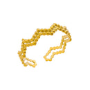 Stainless Steel Rings For Women Double Waves Ring  Party Finger Jewelry Gift