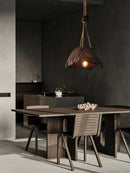 Nordic Vintage Hemp Rope Chandelier Pendant Lights Designer Homestay Study Bedside Hanging Lamp Fixture