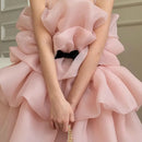 Summer children flounty cake Dress girl host piano princess dress girl birthday dress