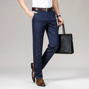 Summer Spring Men's Casual Dress Pants Men Elastic Men Business Casual Classic Pants Male Trousers