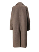 Thick Long Woolen Coat Lapel Women Jacket Tide Autumn Winter