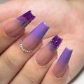 24pcs French Finished Nails Art Seamless Removable Nails Decoration Acrylic Press On Nails Tips