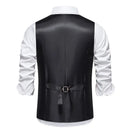 Vintage Vest for Men Tweed Elegant Business Dress Waistcoat Mens Wedding Suit Gilet