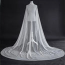 Bride Pearl Veil Woman Ivory White Wedding Accessories Wide One Floor Cathedral  custom made veil
