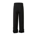 Spliced Suit Pants Mens Autumn Wide Leg Casual Trousers Men