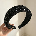 Women Unique Sparkly Headband Hand‑Sewn High‑Crownhair hoop Daily Hair Accessory