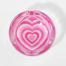 3 Pieces Love Heart Metal Herb Grinder and Rolling Tray Ashtray Combo