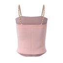 Summer Women Knitting Chain Straps Slim Short Tank Tops