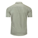 Men Tactical Shirts Summer Solid Casual Cotton Short Sleeves Men Military Outdoor Mountaineering Short Sleeve Shirts