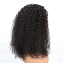 Curly black wig on a white background, Obroi