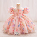 Girls Dress Kids Summer Floral Wedding Birthday Party Dresses for Baby Casual Clothes 1-6 Years