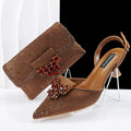 Wedding Shoes and Bag Set Italian Shoes with Matching Bags lady party