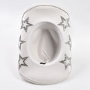 Women Western Cowboy Hat Wide Brim Rhinestone Star Hats for Wedding Reception Dance Floor Bachelor Party Costume