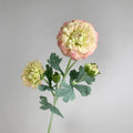 6Pcs Artificial Moisturizing 5-head Dahlia Real Touch Flowers Wedding Decor Flower Arrangement Fake Dahlia Party Home Decoration