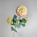 6Pcs Artificial Moisturizing 5-head Dahlia Real Touch Flowers Wedding Decor Flower Arrangement Fake Dahlia Party Home Decoration