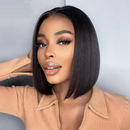 Straight Bob Wig Human Hair Pre Plucked Lace Closure Wig Bob Human Hair Wigs