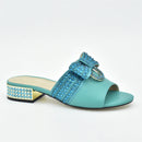 Shoes Women Luxury Women Wedding Shoes Decorated with Rhinestone Slip on Women Pumps