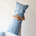 Double Long Pillowcase Linen Pillow Case Envelope Cushion Cover Antibacterial Anti-mite