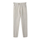 Linen Men Long Pants Breathable and Comfortable Casual Trousers