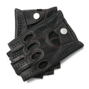 Leather Gloves Men Double Row Holes Red Lined Cycling Mittens Male Unlined Thin Black Bike