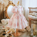 Flower Girls Evening Ball Gown Kids Spanish Dress Children Birthday Party Luxurious Dresses