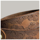 Genuine Leather Men Belt Luxury Designer Strap Male Pure Copper Buckle Wild Classic Retro