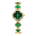 Wristwatch Featuring Four-leaf Clover Design Fresh Floral Dial Niche Elegant Women's Watch