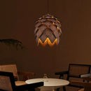 Solid Wood Pine Cone Chandelier Retro Internet Celebrity Wooden Chandelier