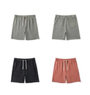 Summer Dark Washed Shorts Men Raw Hem Sweatshirts
