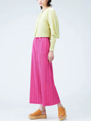 Pleated High Waisted Straight Loose Causal Pants