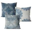Free Shipping retro flower blue square throw pillow cushion cover home decore