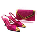 Italian Desing Women Shoes and Bag Set Sweet Style Super Heels