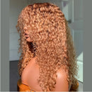 Woman with long, curly blonde hair in a bathroom setting, Obroi