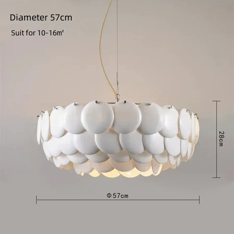 Design White Ceramic Lamp Pembridge Chandelier Creative Hanging Light